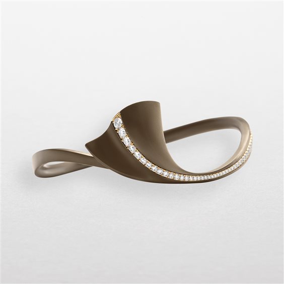 Bracelet Giorgio Visconti Woman GINKGO in Titanium Diamante 0.68 Ct DR40485CI - DR40485CI